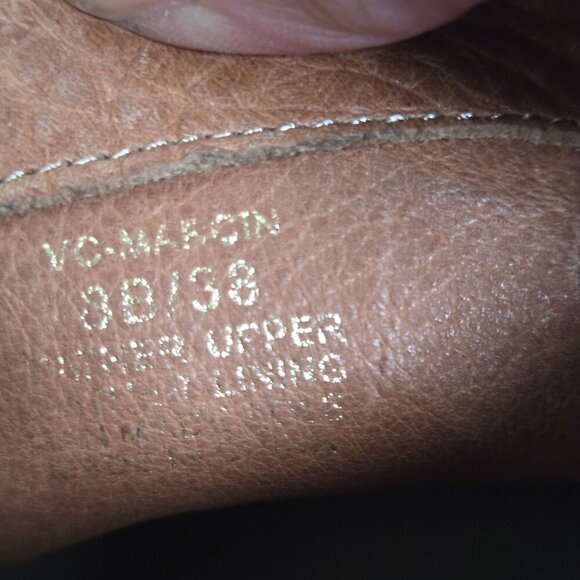 Vince Camuto Marcin Tan Pebbled Leather Studded Booties Western Heel Size 8B - Picture 7 of 7